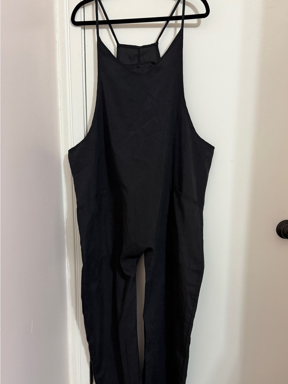 Black Women's Oversized Harem-Style Jumpsuit